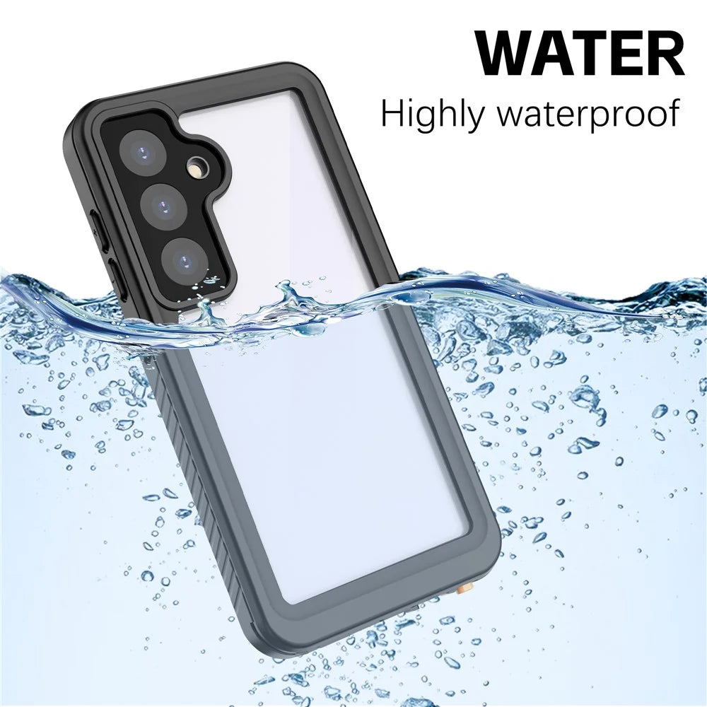 REDPEPPER FS Series IP68 Waterproof Case for Samsung Galaxy S24 Clear Back Panel Phone Cover - 5