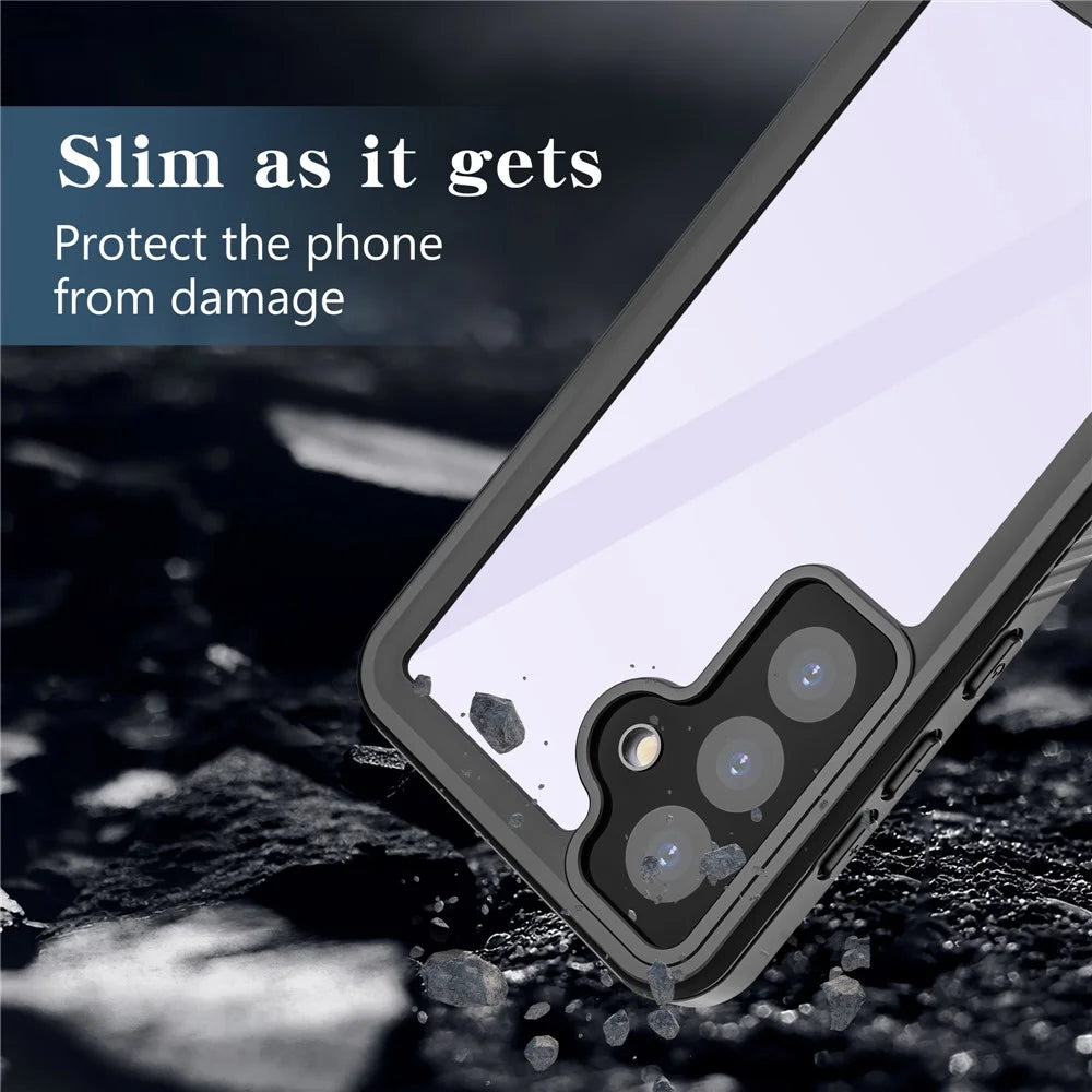 REDPEPPER FS Series IP68 Waterproof Case for Samsung Galaxy S24 Clear Back Panel Phone Cover - 6
