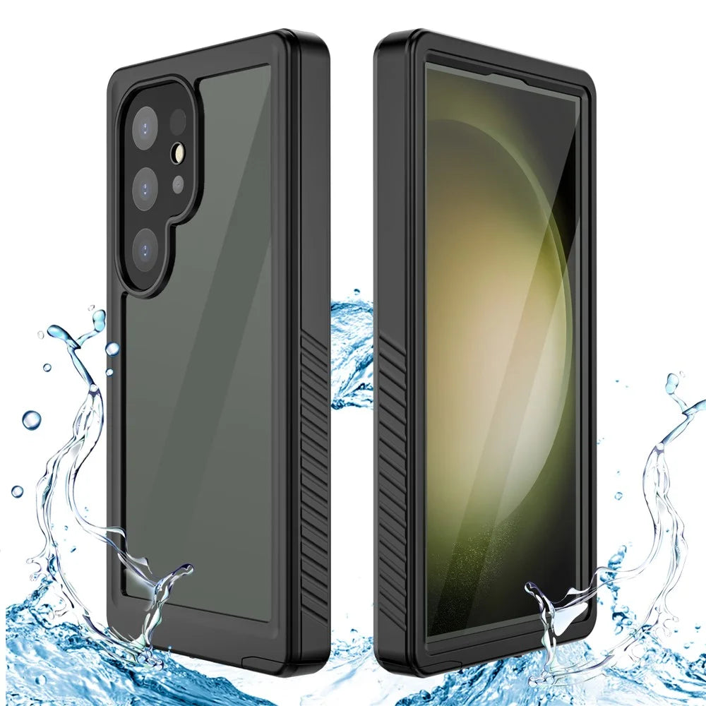 REDPEPPER FS Series for Samsung Galaxy S24 Ultra IP68 Waterproof Case Clear Back Panel Underwater Diving Cover - 1