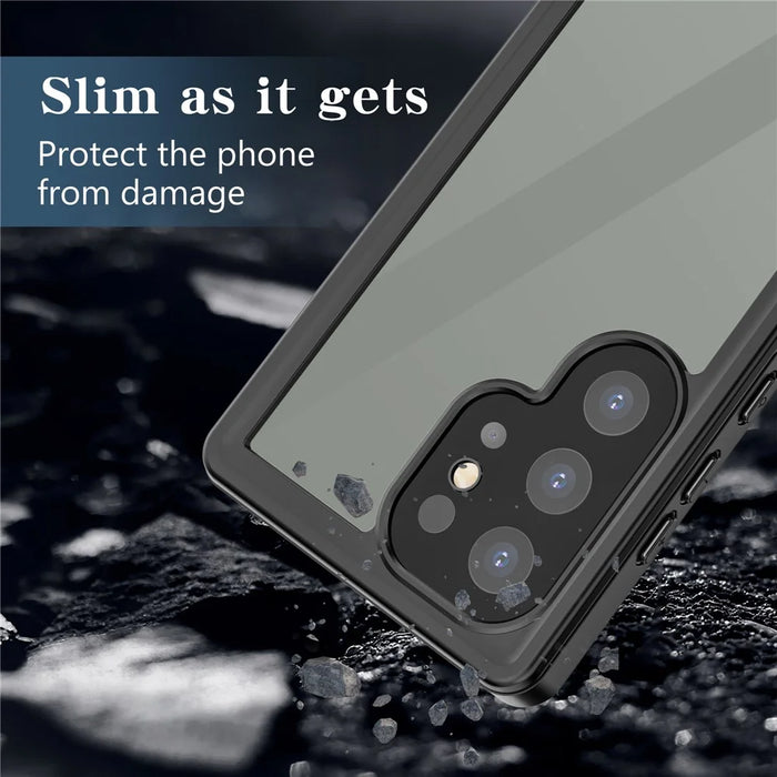 REDPEPPER FS Series for Samsung Galaxy S24 Ultra IP68 Waterproof Case Clear Back Panel Underwater Diving Cover - 7