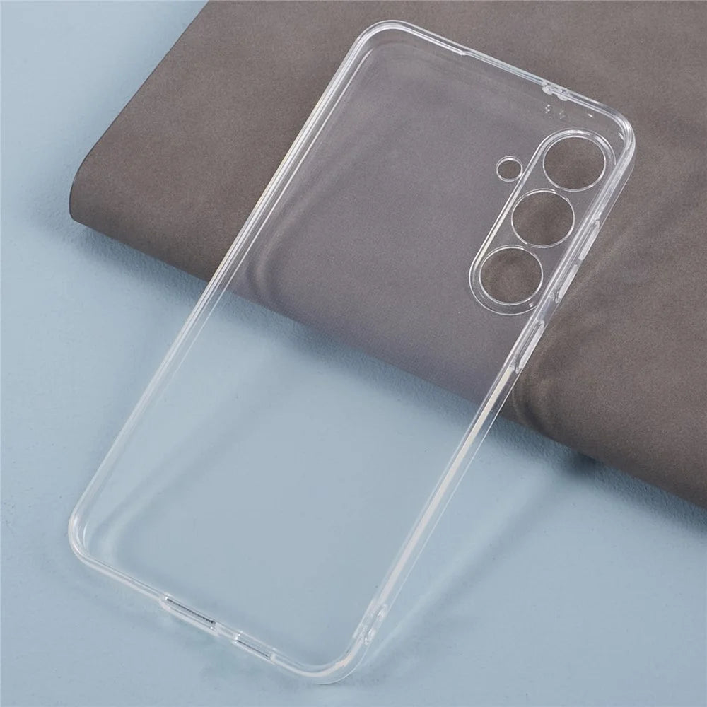 For Samsung Galaxy S24+ Clear Phone Case Watermark-free 2.0mm TPU Cover - 3