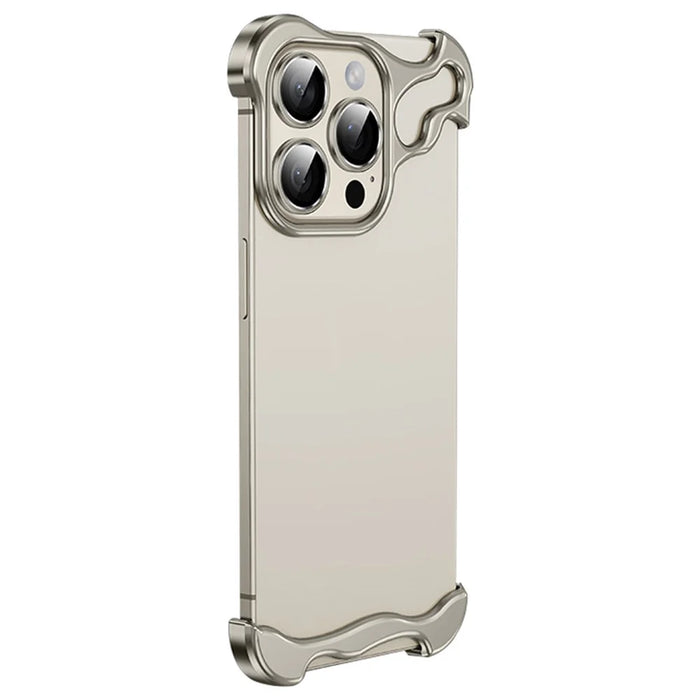 For iPhone 13 Pro Bumper Case with Camera Lens Protector Borderless Design - Grey - 1
