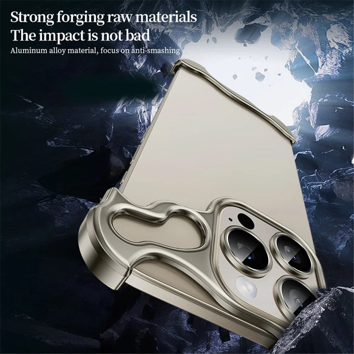 Frameless Case for iPhone 14 Plus Bumper Slim Phone Cover with Camera Lens Protector - Silver - 6