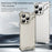 For iPhone 14 Frameless Bumper Case Aluminium Alloy Four Corners Shockproof Phone Cover - Black - 2