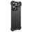 For iPhone 14 Pro Max Alien Shape Bumper Case Borderless Design Camera Lens Protection - Black - 1