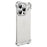 For iPhone 15 Pro Max Bumper Case with Camera Lens Protector Minimalist Yet Protective Shell - Silver - 1