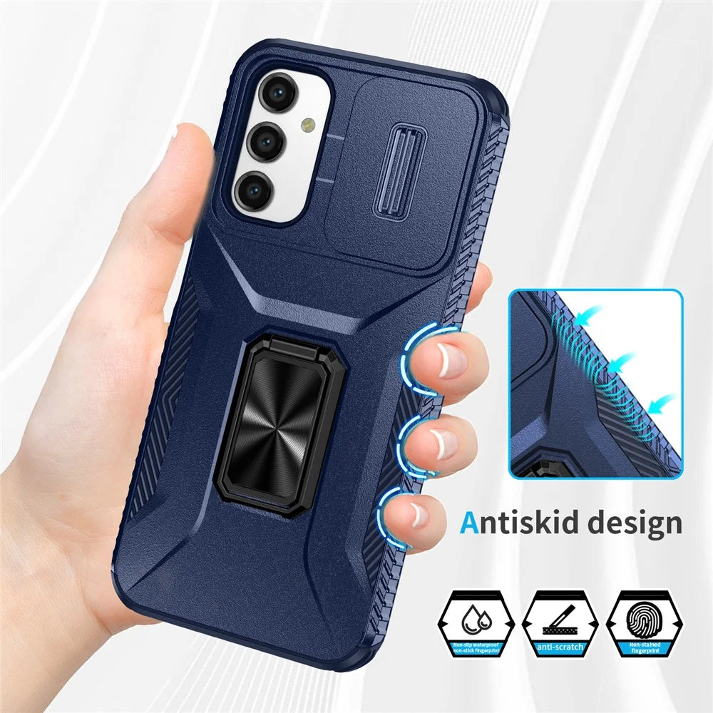 For Samsung Galaxy A05s 4G Phone Case Hybrid Soft TPU + Hard PC Back Cover - Blue - 5