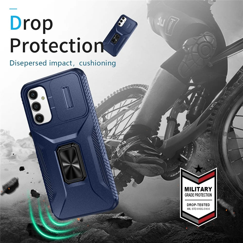 For Samsung Galaxy A05s 4G Phone Case Hybrid Soft TPU + Hard PC Back Cover - Blue - 7