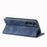 LC.IMEEKE For Samsung Galaxy S24 Case Microfiber Leather Folio Stand View Phone Cover - Blue - 3
