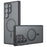 For Samsung Galaxy S24 Ultra Case Magnetic Case TPU+PC Matte Phone Cover - Transparent Black - 1