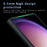 For Samsung Galaxy S24 Ultra Case Magnetic Case TPU+PC Matte Phone Cover - Transparent Black - 6