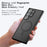 For Samsung Galaxy S24 Ultra Case Magnetic Case TPU+PC Matte Phone Cover - Transparent Black - 7