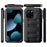 For iPhone 15 Pro Max IP68 Waterproof Case Anti-drop Phone Cover with Screen Protector - Black - 1