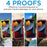 IP68 Waterproof Phone Case for iPhone 15 Pro PC+Silicone Cover with Screen Protector - Red - 7