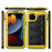 For iPhone 15 IP68 Waterproof Case Drop-proof PC+Silicone Cover with Screen Protector - Yellow - 1