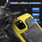 For iPhone 15 IP68 Waterproof Case Drop-proof PC+Silicone Cover with Screen Protector - Yellow - 3