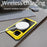For iPhone 15 IP68 Waterproof Case Drop-proof PC+Silicone Cover with Screen Protector - Yellow - 5