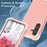 L-Style For Samsung Galaxy S24+ Case Drop-Proof PC + TPU Protective Back Cover - Rose Gold+Rose Gold - 3