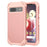 L-Style For Google Pixel 8a Case Shock Absorbing PC + TPU Phone Protective Shell - Rose Gold+Rose Gold - 1