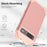 L-Style For Google Pixel 8a Case Shock Absorbing PC + TPU Phone Protective Shell - Rose Gold+Rose Gold - 2