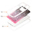 For iPhone 14 Pro Case Gradient Liquid Floating Quicksand Scratch-proof TPU+PC Mobile Phone Cover - Black+Pink - 7