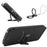 For Samsung Galaxy A35 5G Card Slots Phone Case Magnetic Closing Leather Cover - Black - 4