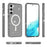 For Samsung Galaxy S24 Case Glitter PC+TPU Phone Cover Magnetic Case - Black - 5