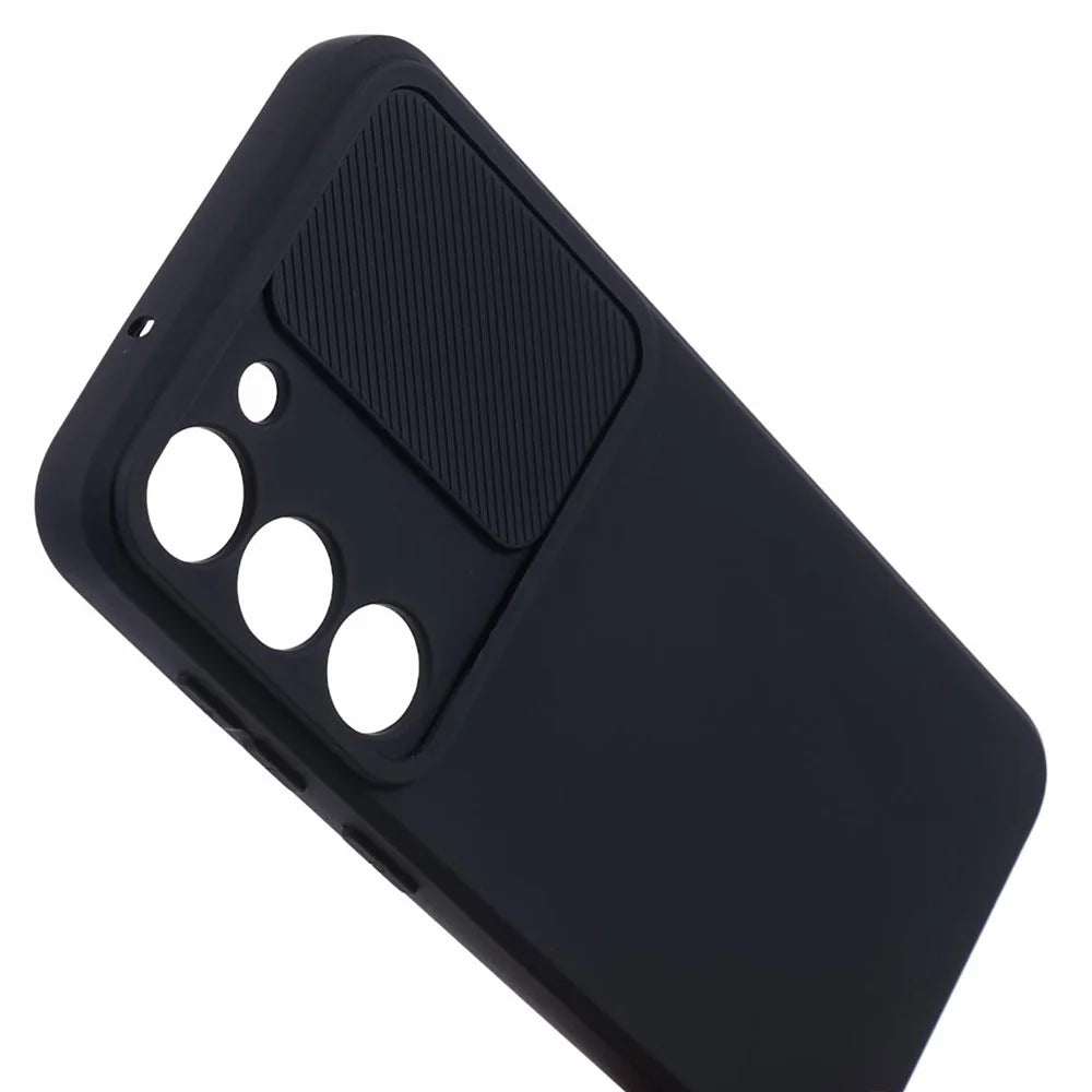 TMT Series for Samsung Galaxy S23+ Phone Case TPU Shell Slide Lens Cover - Black - 6