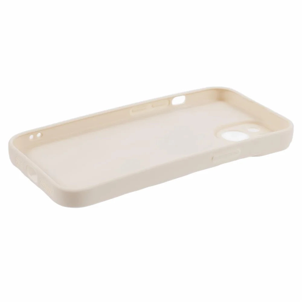 HRX Series For iPhone 15 Plus Wrinkled Uneven Case Soft TPU Drop-resistant Protective Cover - White - 4