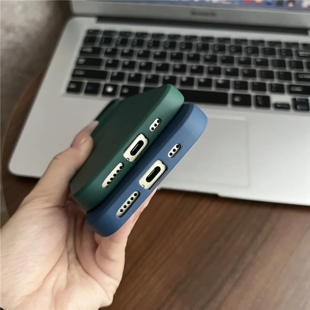 TMT Series for iPhone 15 Plus Cell Phone Case Soft Lining TPU Slide Lens Window Cover - Baby Blue - 5