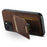 SUTENI H02 For iPhone 15 Case Scratch-resistant PU Leather+TPU Litchi Texture Phone Cover with Kickstand - Brown - 2