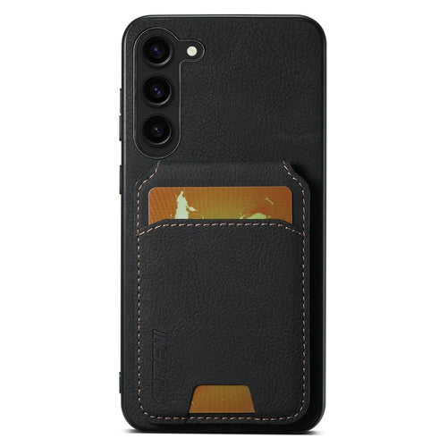 SUTENI H02 For Samsung Galaxy S23+ Phone Case Kickstand Cover Card Slots - Black - 1