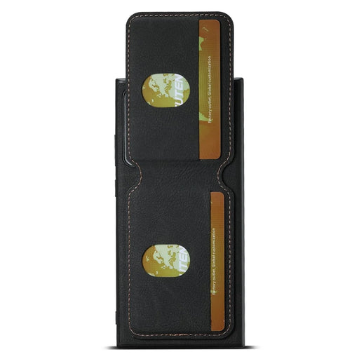 SUTENI H02 For Samsung Galaxy Note20 Ultra 5G / Note20 Ultra Kickstand Phone Case with Card Slots - Black - 2