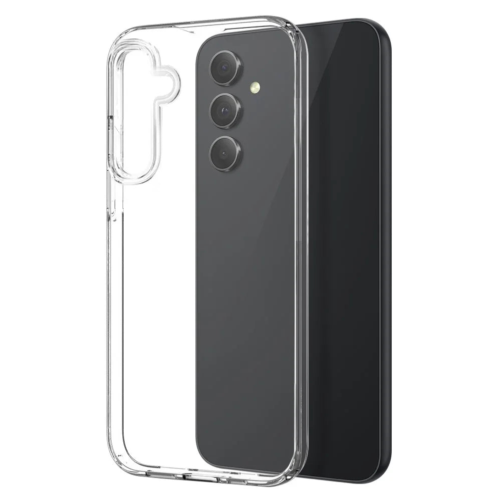 NORTHJO For Samsung Galaxy A55 5G TPU Case Phone Cover with Tempered Glass Film - Transparent - 2
