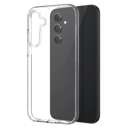 NORTHJO For Samsung Galaxy A55 5G TPU Case Phone Cover with Tempered Glass Film - Transparent - 2