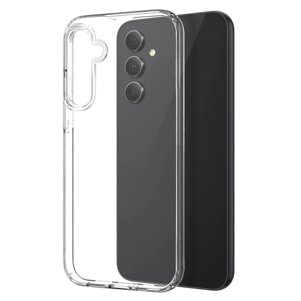 NORTHJO For Samsung Galaxy A35 5G Clear TPU Phone Case with Tempered Glass Film - Transparent - 2