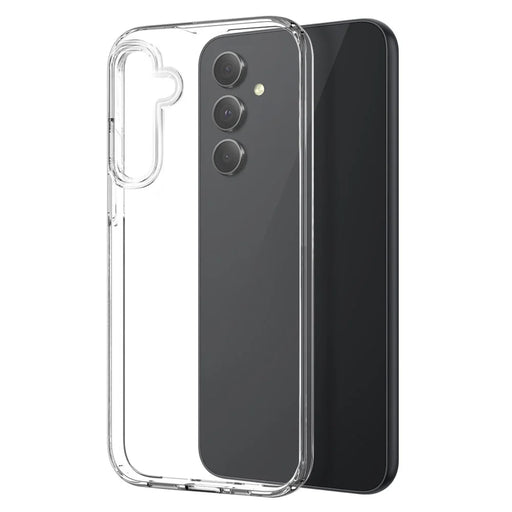 NORTHJO For Samsung Galaxy A35 5G Clear TPU Phone Case with Tempered Glass Film - Transparent - 2