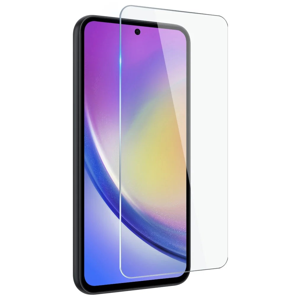 NORTHJO For Samsung Galaxy A35 5G Clear TPU Phone Case with Tempered Glass Film - Transparent - 3
