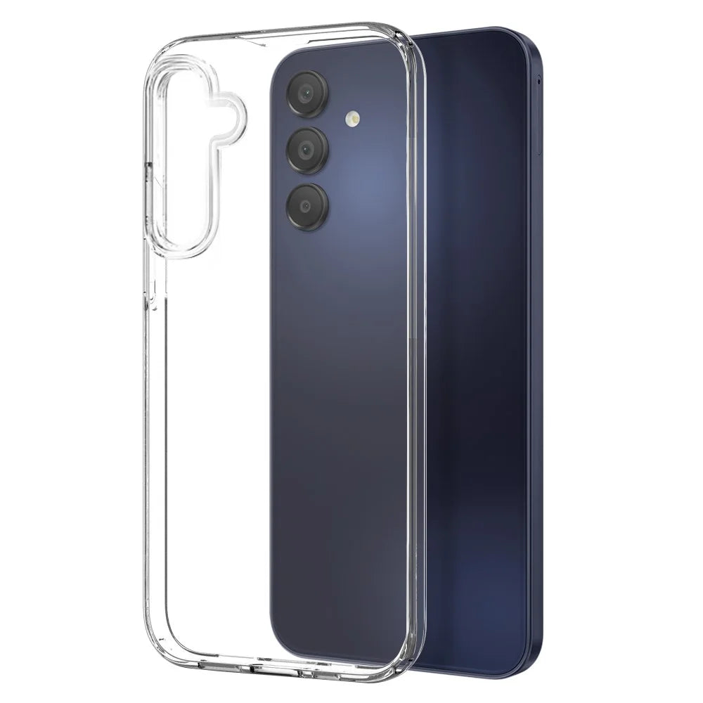 NORTHJO For Samsung Galaxy A15 5G / 4G Soft TPU Case with Tempered Glass Screen Protector - Transparent - 3