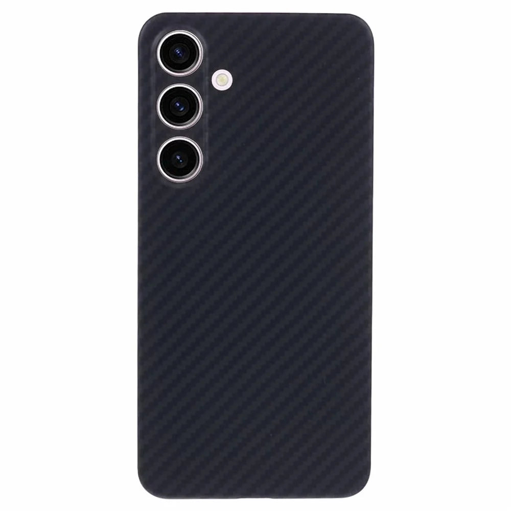 For Samsung Galaxy S24 Case 1500D Carbon Fiber Texture Aramid Fiber Phone Cover, Black - 1