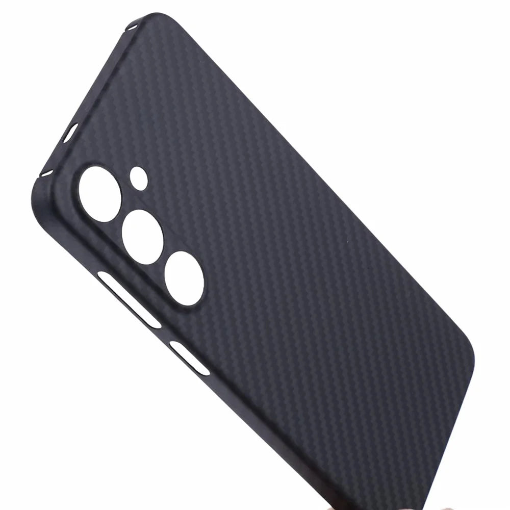 For Samsung Galaxy S24 Case 1500D Carbon Fiber Texture Aramid Fiber Phone Cover, Black - 6