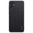 For Samsung Galaxy A05 4G Wood Texture PU Leather Coated PC+TPU Mobile Phone Back Case - Black - 1