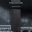 For Samsung Galaxy A05 4G Wood Texture PU Leather Coated PC+TPU Mobile Phone Back Case - Black - 2