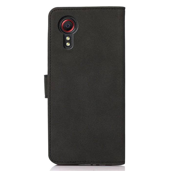 KHAZNEH For Samsung Galaxy Xcover7 Wallet Case Stand Leather Phone Cover - Black - 7
