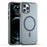 For iPhone 12 Pro Max 6.7 inch Magnetic Case Translucent Matte TPU + PC Phone Cover Compatible with MagSafe - Dark Blue - 1
