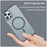 For iPhone 12 Pro Max 6.7 inch Magnetic Case Translucent Matte TPU + PC Phone Cover Compatible with MagSafe - Dark Blue - 3