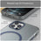 For iPhone 12 Pro Max 6.7 inch Magnetic Case Translucent Matte TPU + PC Phone Cover Compatible with MagSafe - Dark Blue - 4