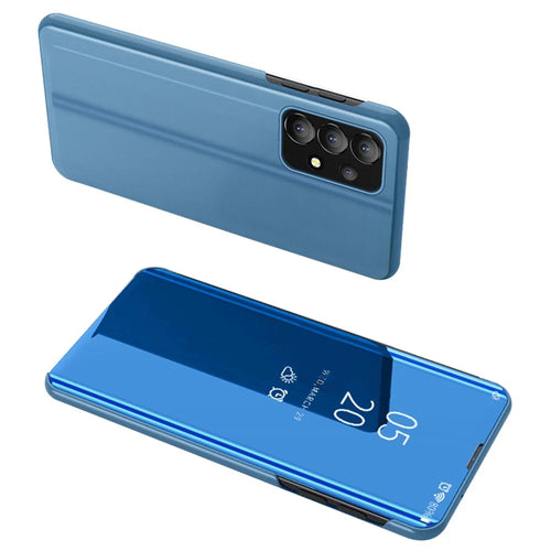 For Samsung Galaxy A13 4G Flip Leather Cover with Stand Full Body Protective Phone Case - Blue - 1