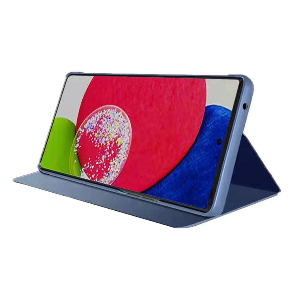 For Samsung Galaxy A13 4G Flip Leather Cover with Stand Full Body Protective Phone Case - Blue - 2