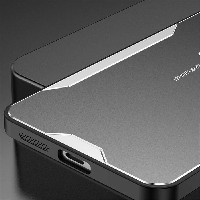For iPhone 11 Hard Shell Phone Case Anti-Fingerprint Matte Aluminum Alloy Cover - Gold - 7
